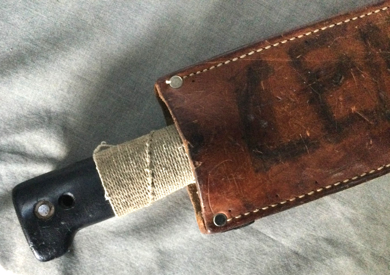 Vintage Machete Martindale 460 MADE IN ENGLAND - 21.5" Blade - Leather Sheath