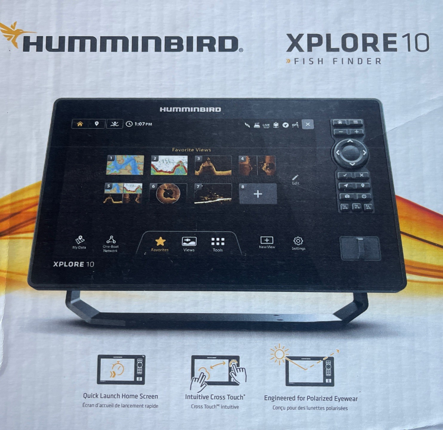 Humminbird XPLORE 10 MEGA Imaging CHIRP Sonar GPS Bluetooth Control Head Only