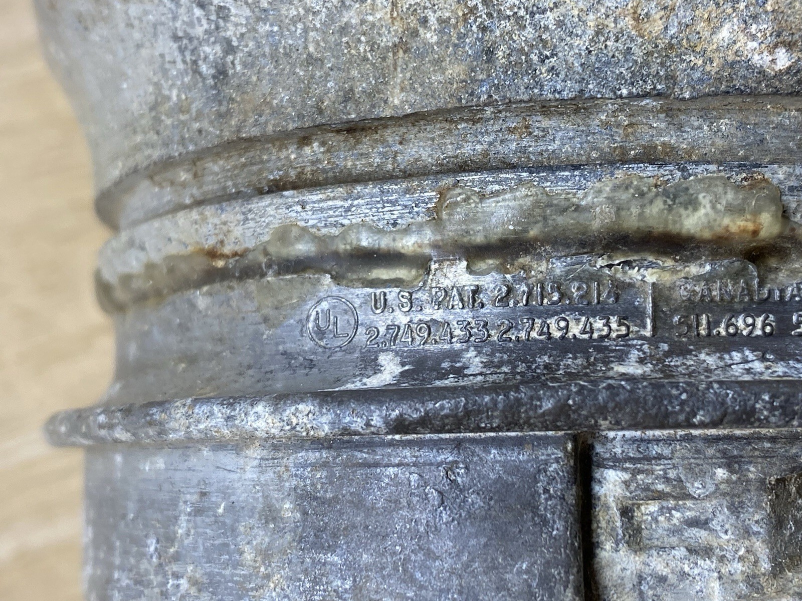 APPLETON EXPLOSION PROOF Glass industrial Light fixture Antique