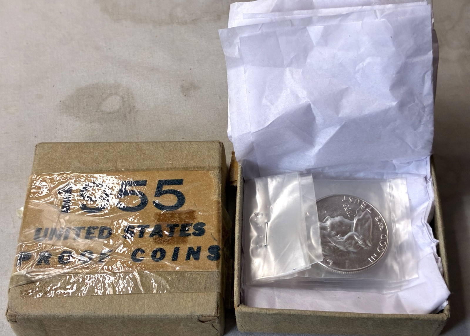 1955 U.S. Mint 5 Coin Proof Set - Original Box