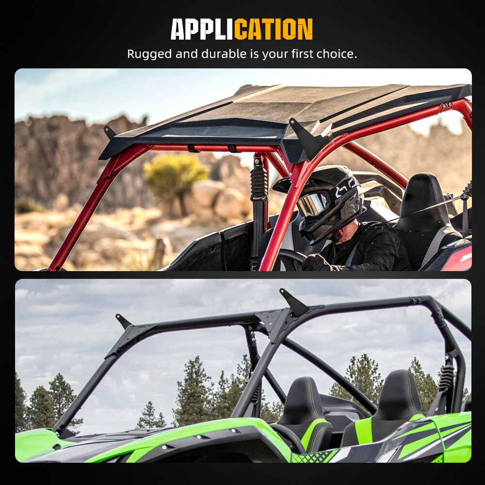 Dual Row 42'' LED Light Bar+Roof Mount Brackets Wire For Kawasaki Teryx KRX 1000