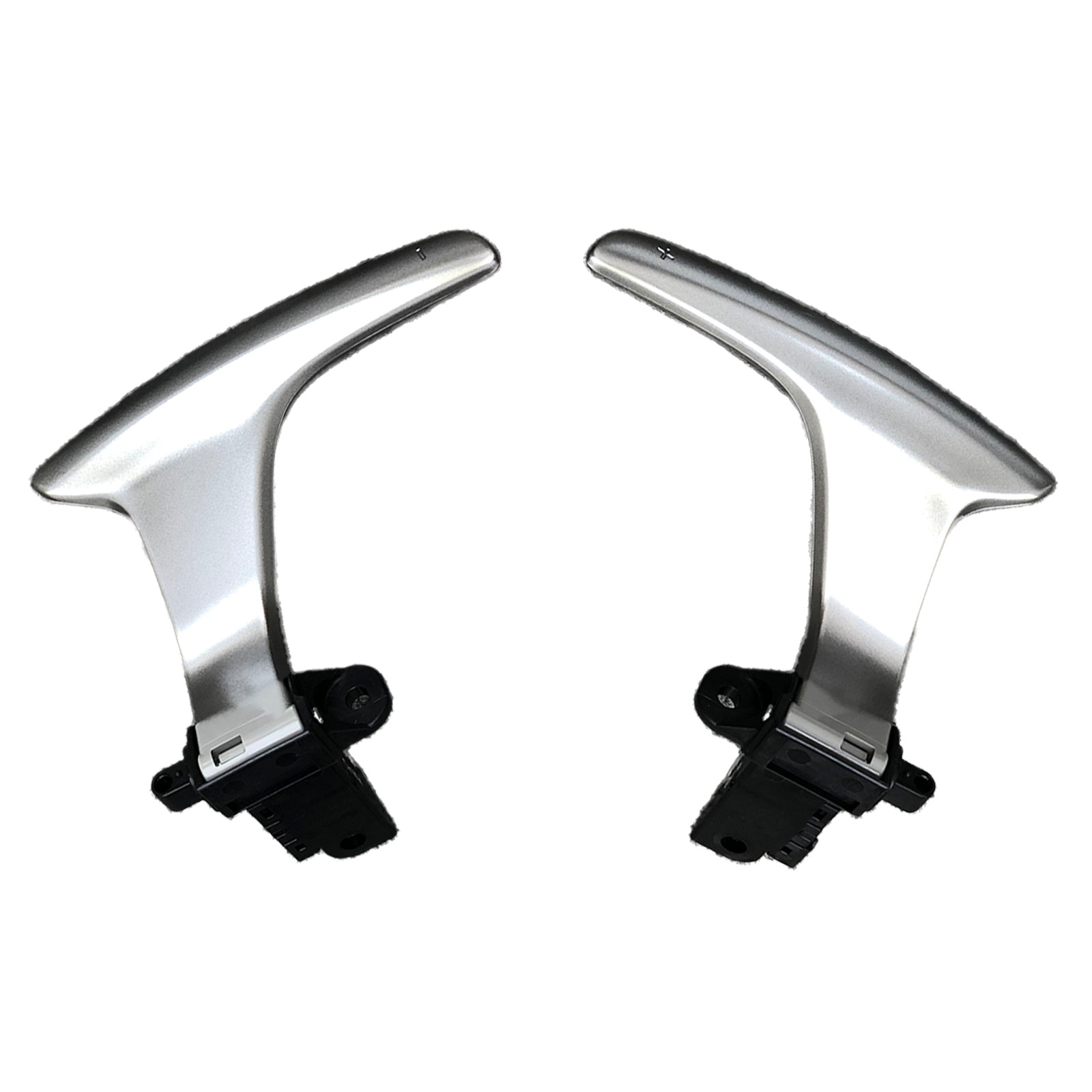 For Infiniti Q50 2014-2021 Matte Silver Steering Wheel Shift Paddle Shifter21Ywi