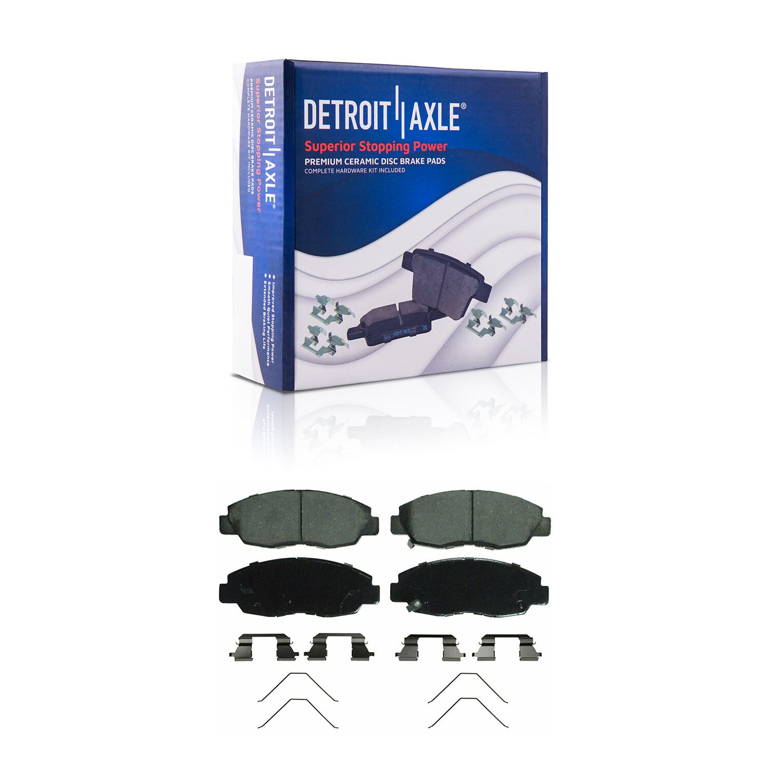 Front Disc Rotors & Ceramic Brake Pads for 2012 Honda Civic DX LX EX HF