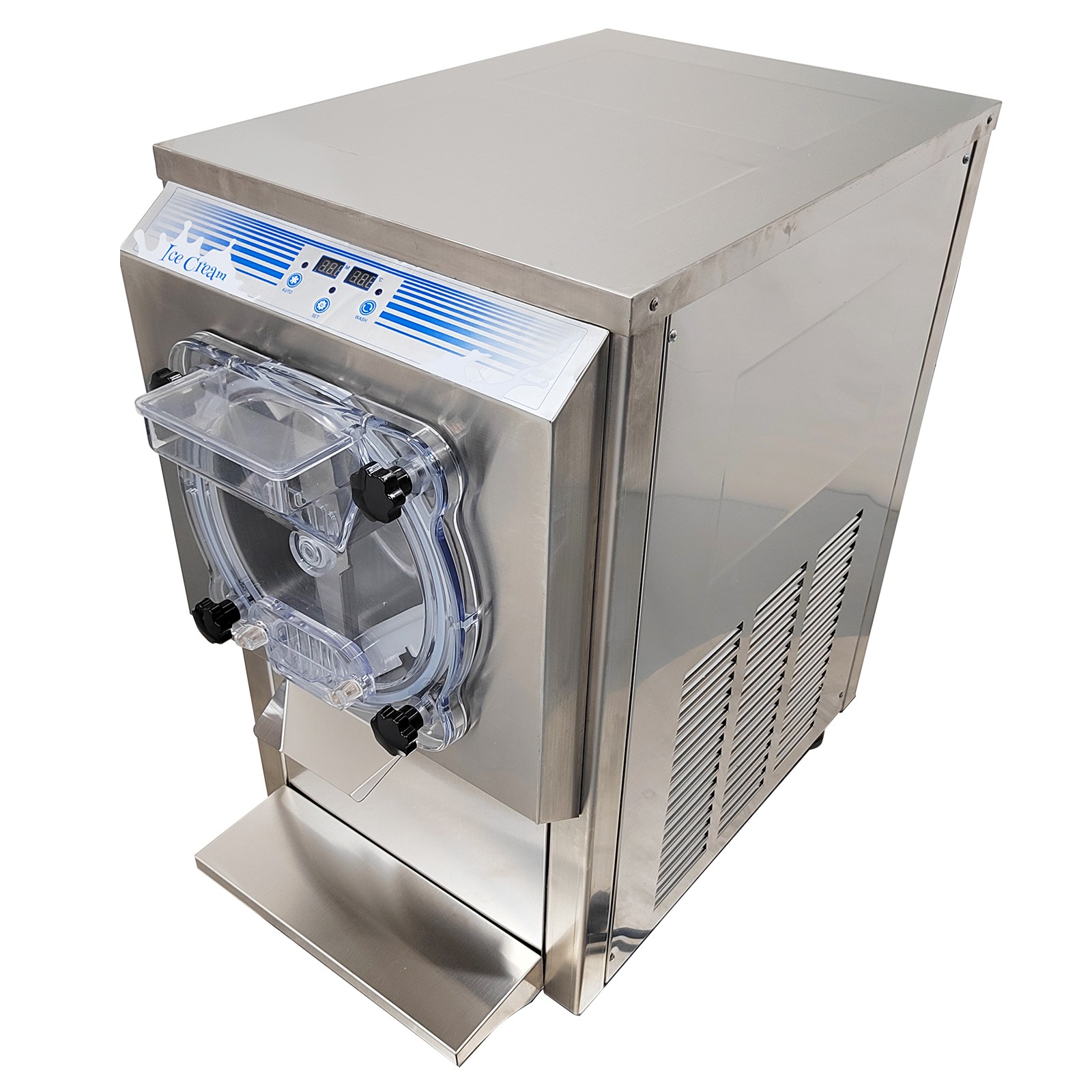 Hard-Serve Ice Cream Maker Commercial Ice Cream Machine 18-25 L/H Yield 110V