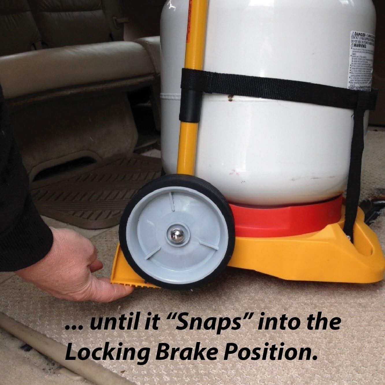 Propane Tank Cart Cylinder Dolly Transporting Hand Truck BBQ Grill Weed Burning