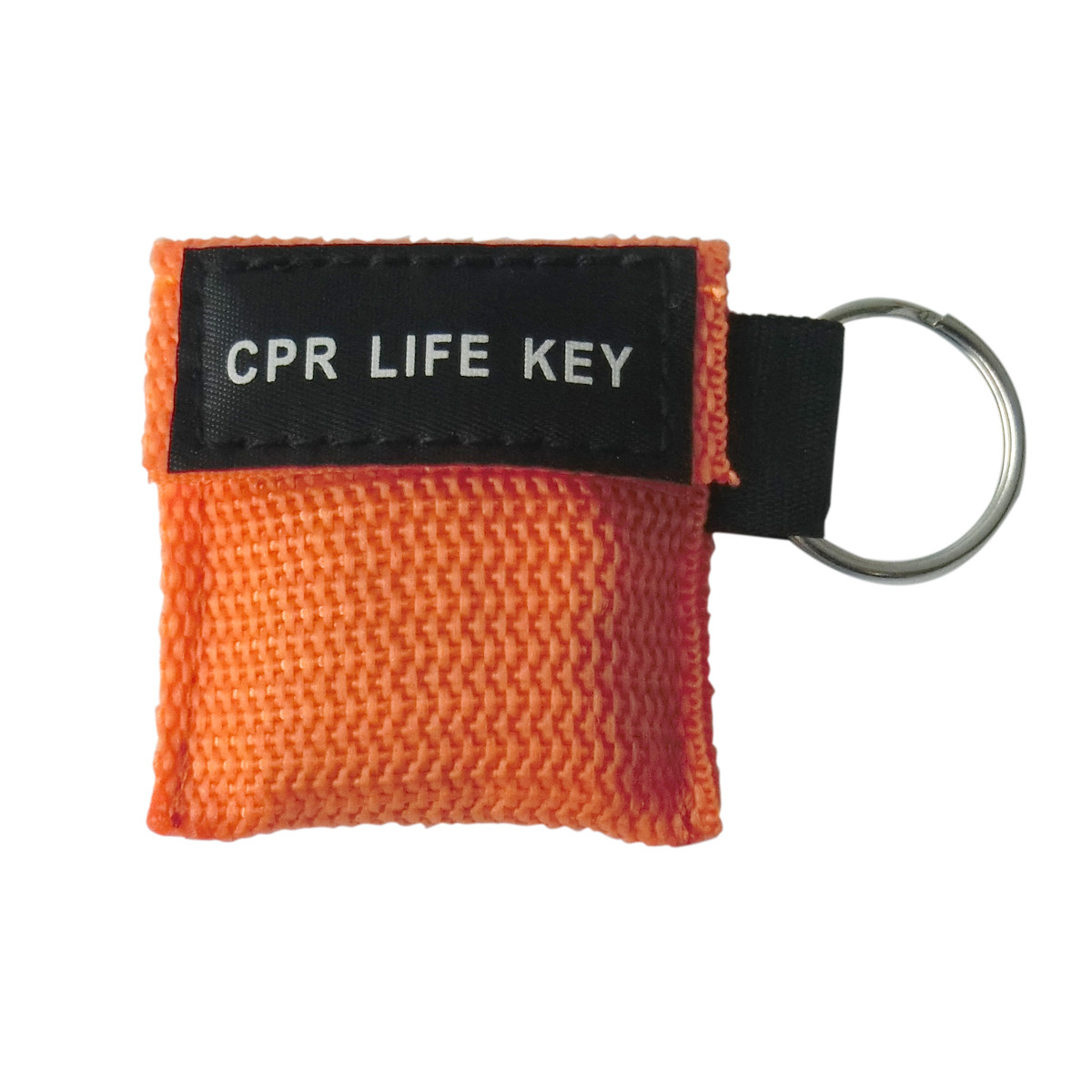 100pcs CPR Mask First Aid Training Mask Transparent Mask Mini Keychain Orange