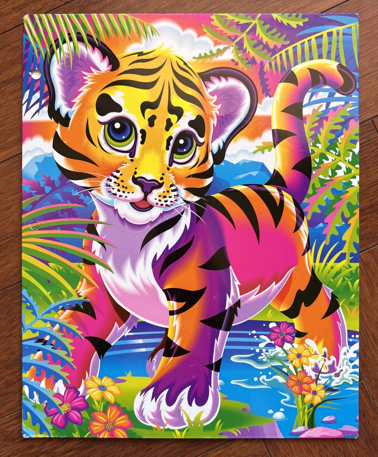 LISA FRANK ‘Forrest’ Baby Tiger Cub Pocket Portfolio Folder