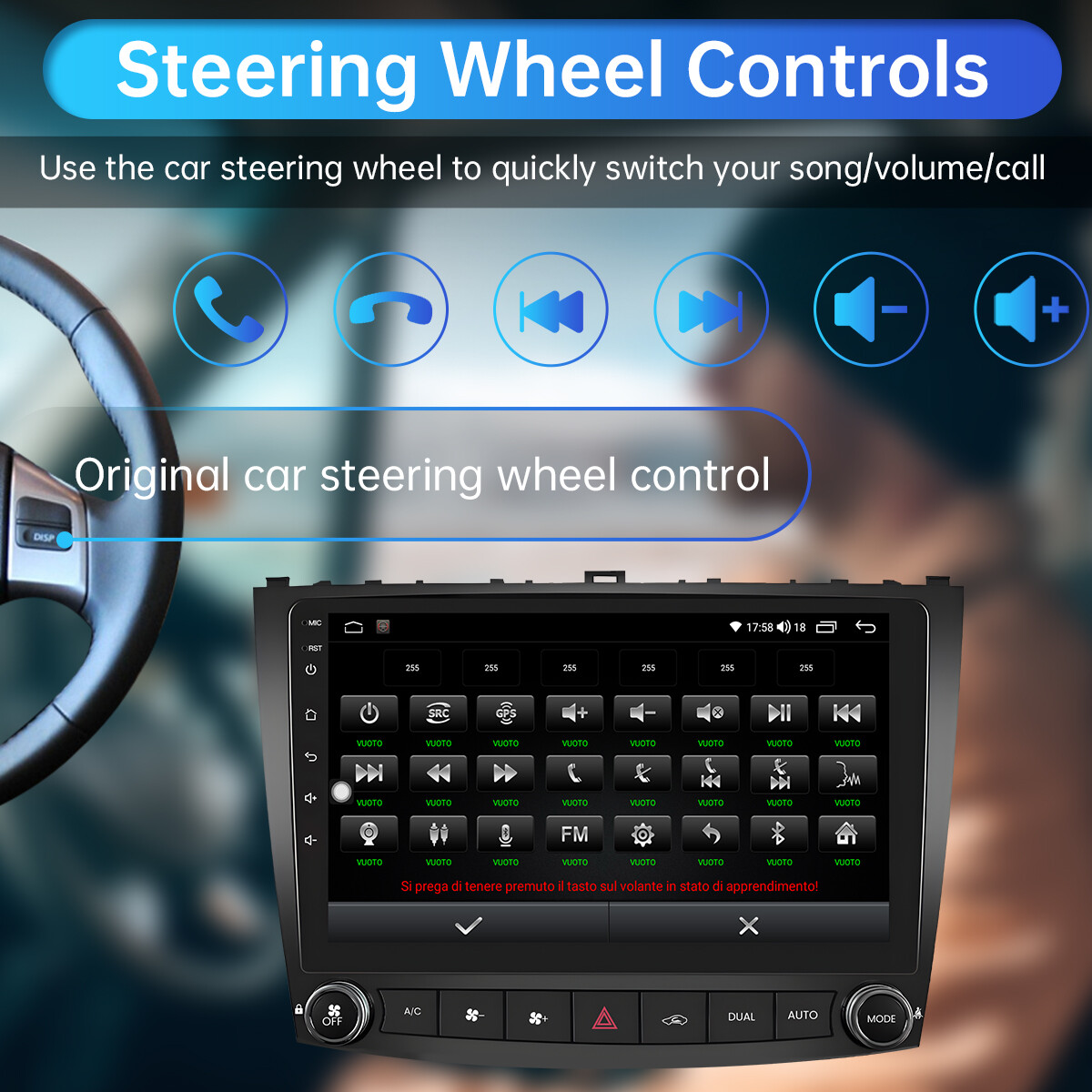 For Lexus IS250 IS350 2006-2012 Android 13 Car Stereo Radio GPS Nav BT RDS 32GB