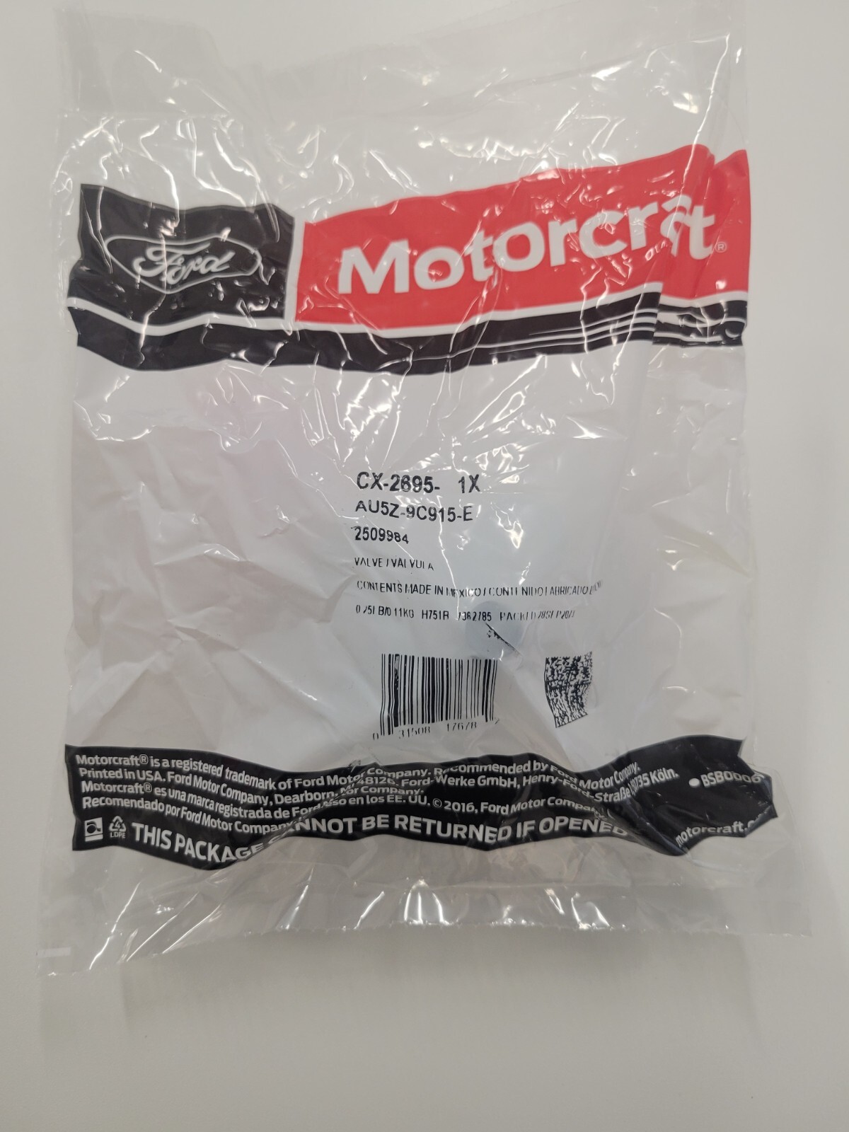Vapor Canister Purge Valve-Fuel Motorcraft CX-2695