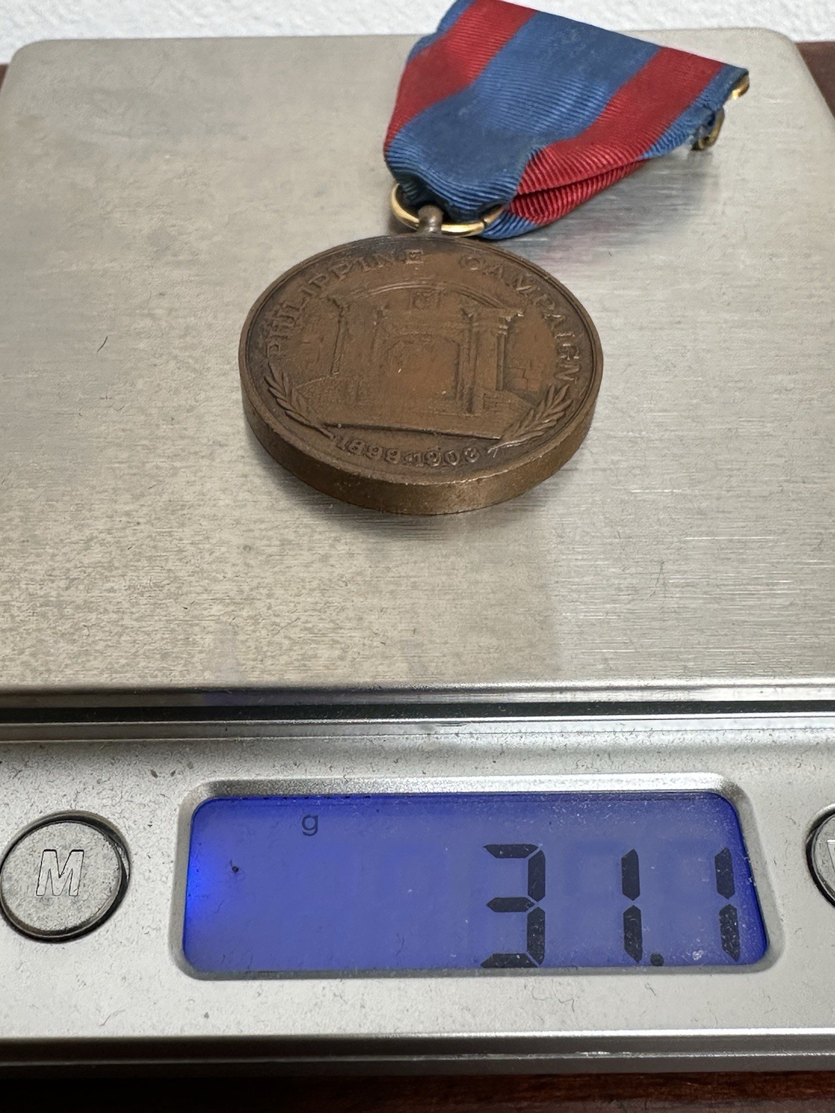 VINTAGE US Navy Philippine Campaign 1899-1903 Medal Earlier Strike And Broach