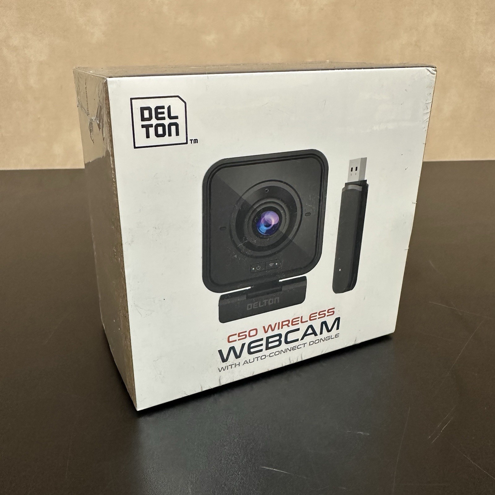 Delton C50 1080p Full HD Wired/Wireless Webcam and USB Dongle - Black