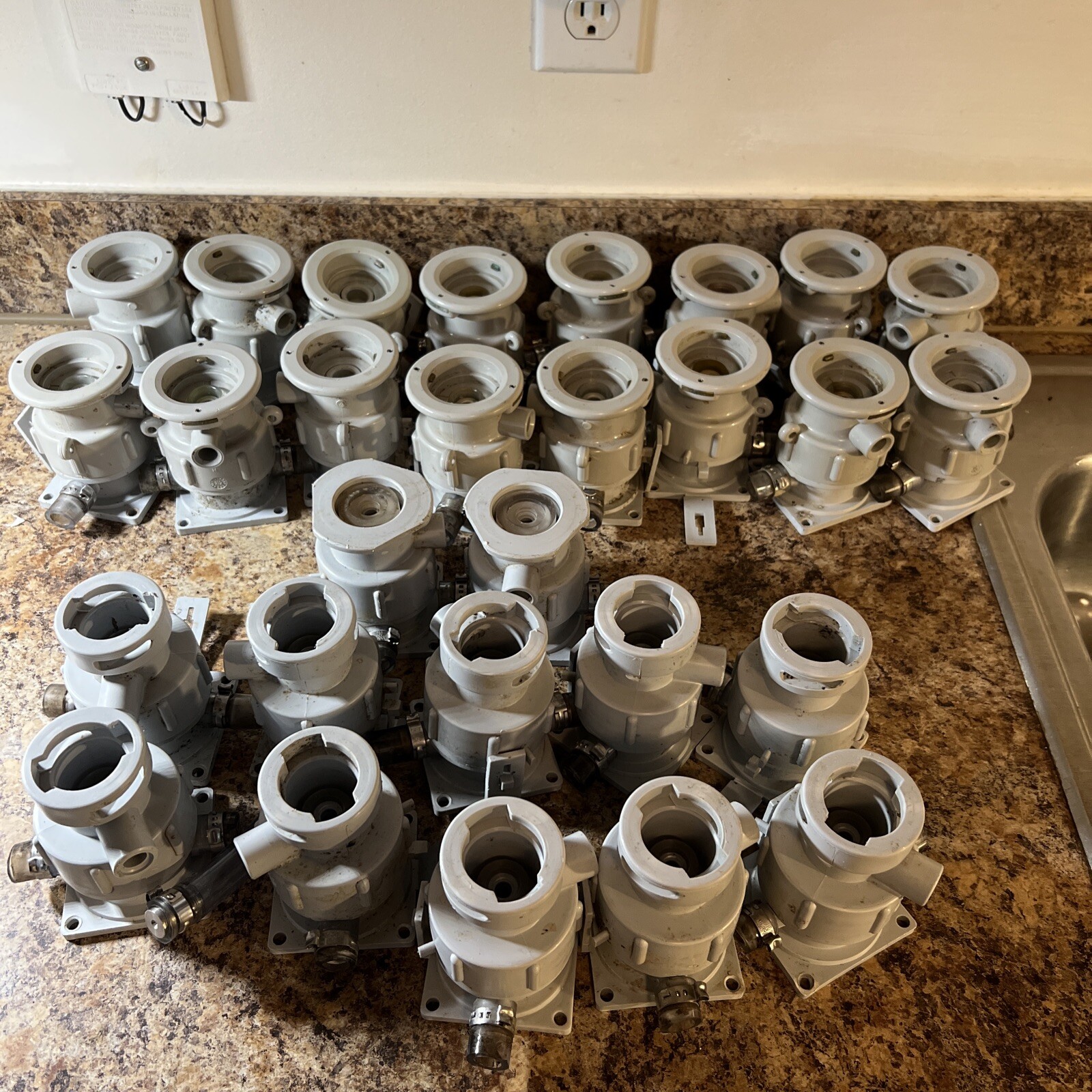 Cleaning System Cap for Sankey System Couplers : G, D, U,. Total of 28 Caps