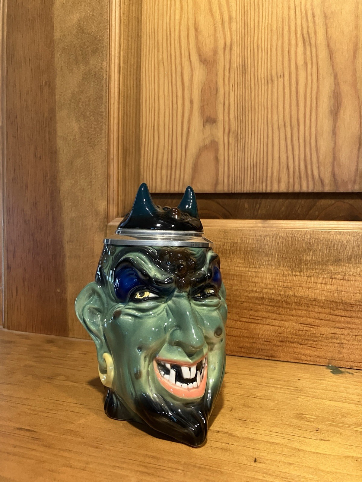 Vintage Devil Mug Beer Made In Germany Figurine Porcelain. Beautiful