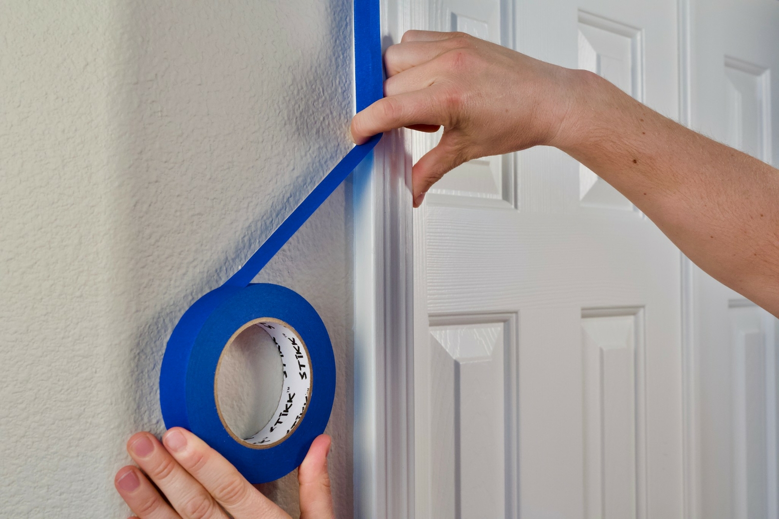 Painters Masking Tape Blue 12 Roll Case Of 3" x 60 yards (72mm x 55m) STIKK