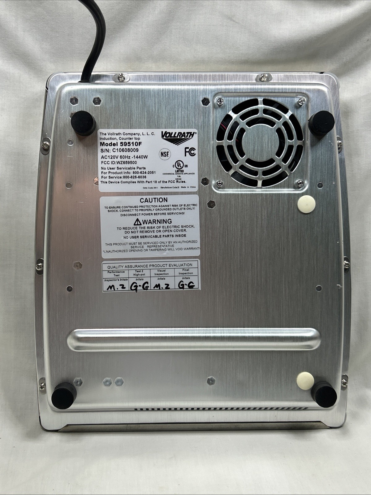 Vollrath Mirage Fajita 59510F Commercial Grade Induction Griddle Heater 1440W