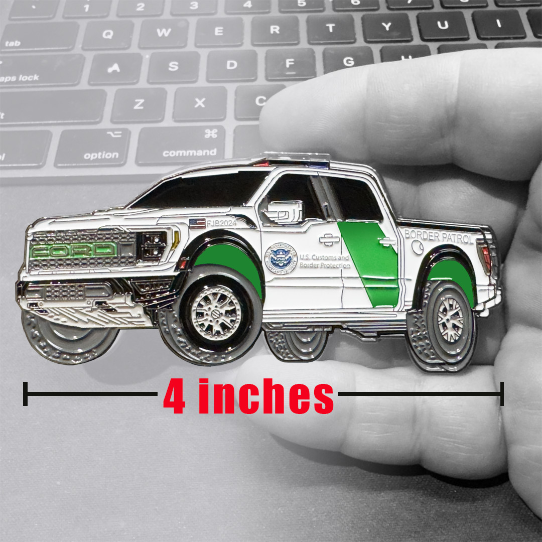 BL17-020 CBP Border Patrol Pickup Truck Police Challenge Coin FJB 2024