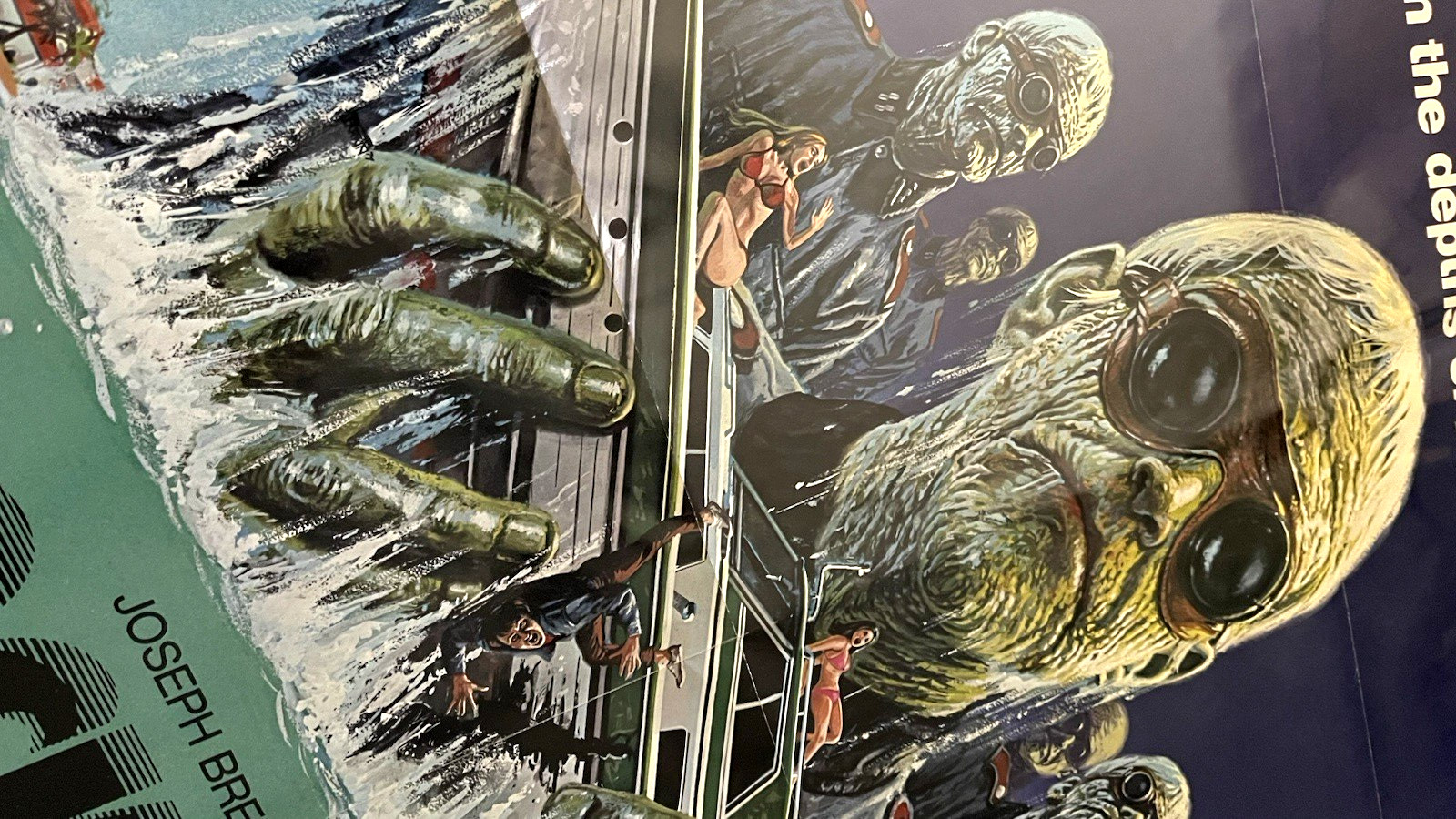 ORIG. MOVIE POSTER~ SHOCK WAVES~ PETER CUSHING~1977~ SHOCK WAVE~ONE SHEET 27X41