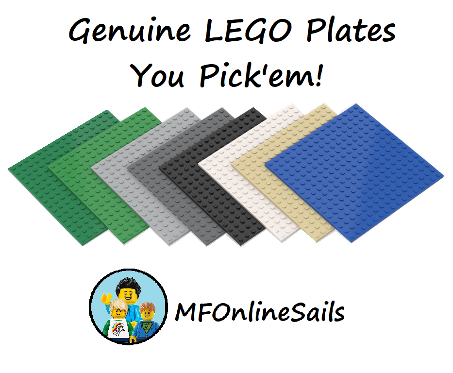 *NEW* GENUINE LEGO Plates -16x16 studs or 5"x5" Flat Green Gray White Black