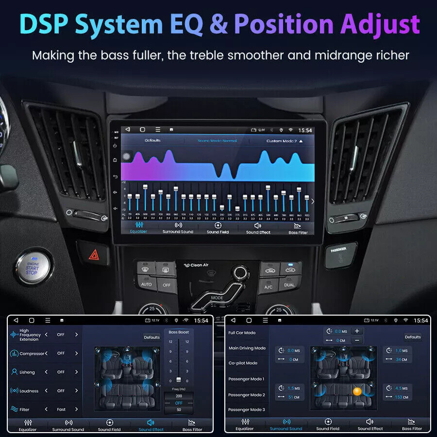 Android13 4+64GB Carplay Car Stereo Radio For Hyundai Sonata 2011-2015 GPS Navi