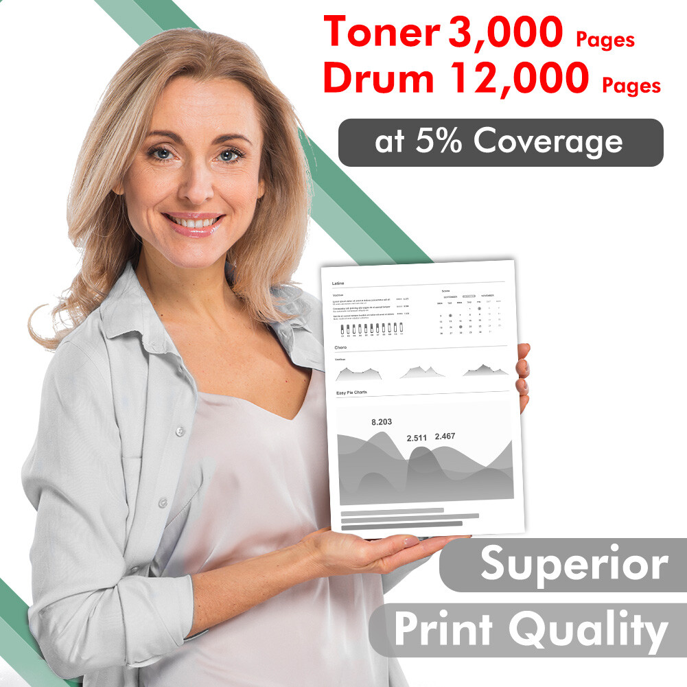 TN760 Toner Cartridge /DR730 Drum for Brother MFC-L2710DW HL-L2350DW HL-L2370DW