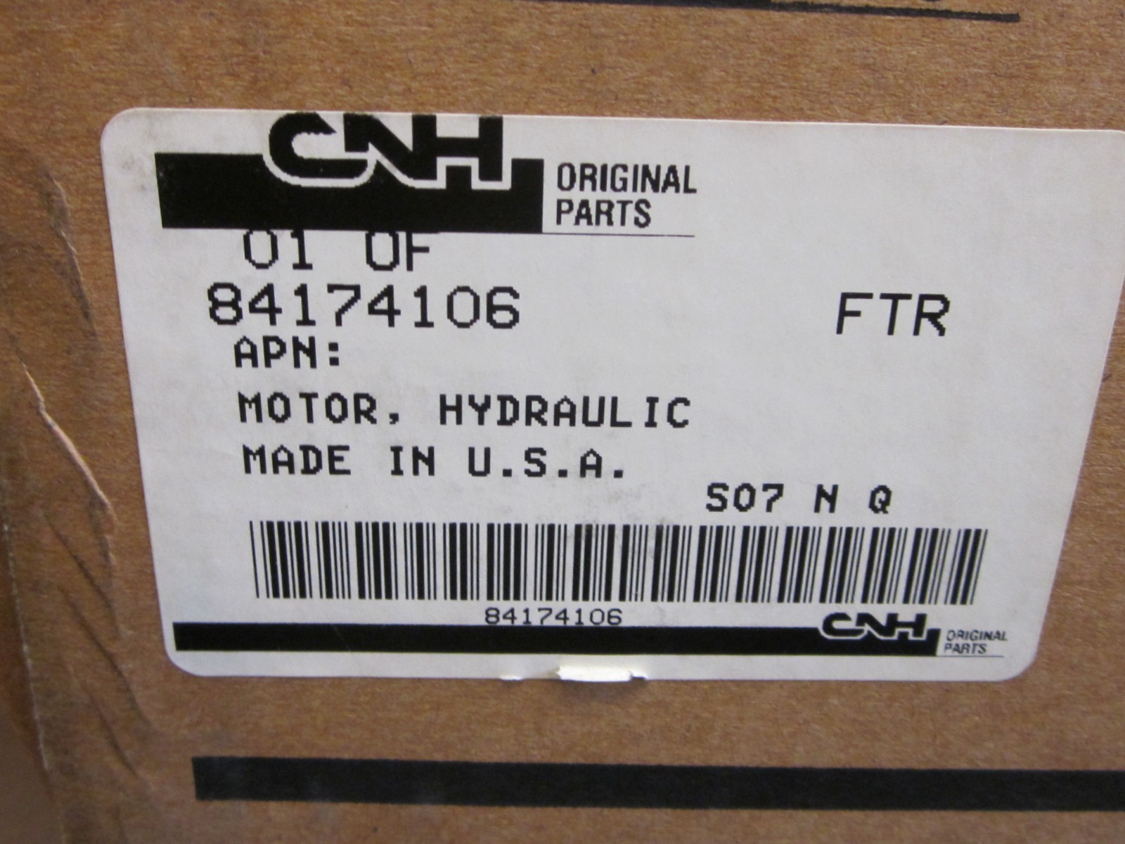 Parker Hydraulic Motor TE0065AS100AA-New Made in the USA