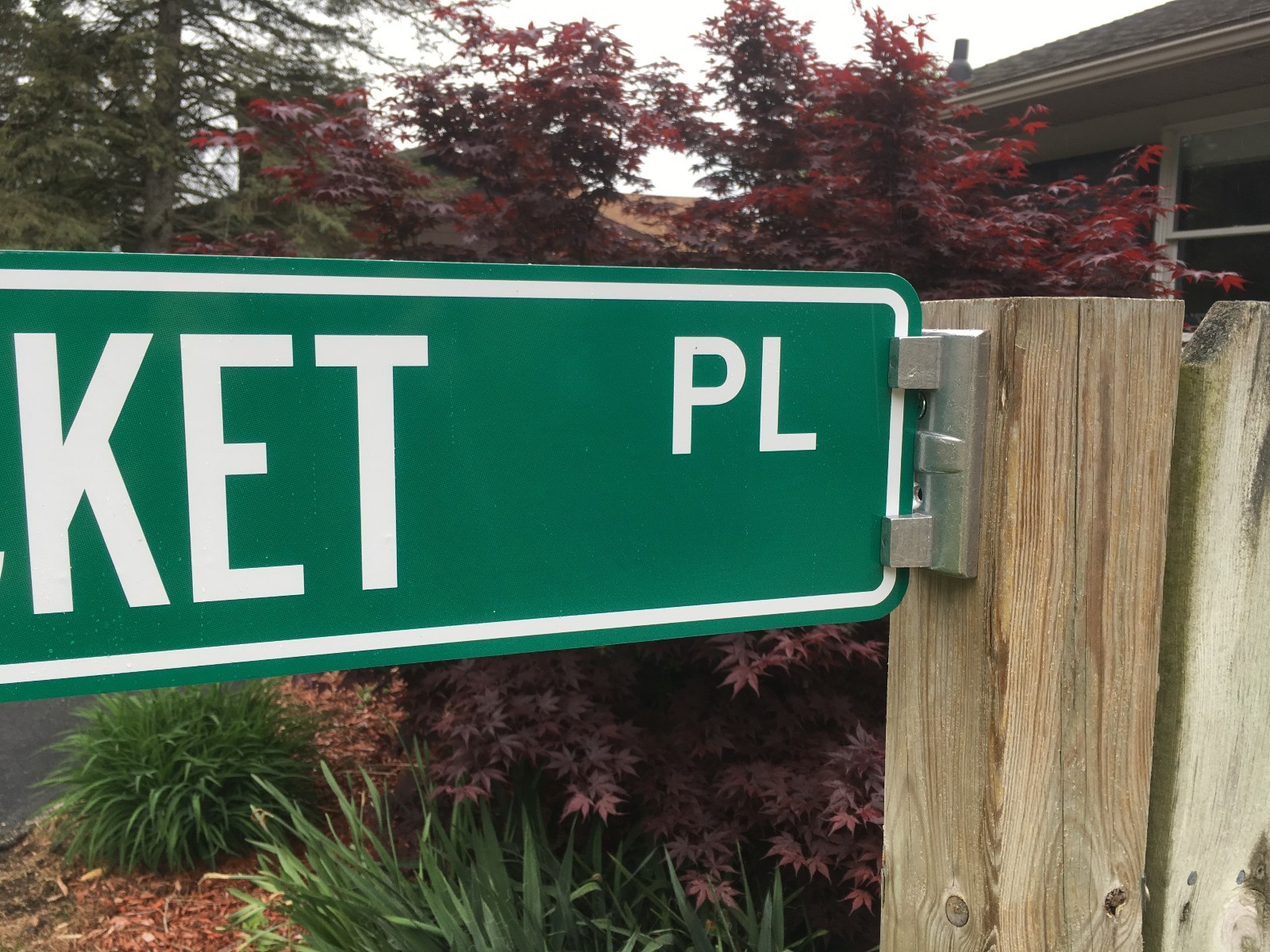 Street Sign Bracket - for 4" x 4" wood post
