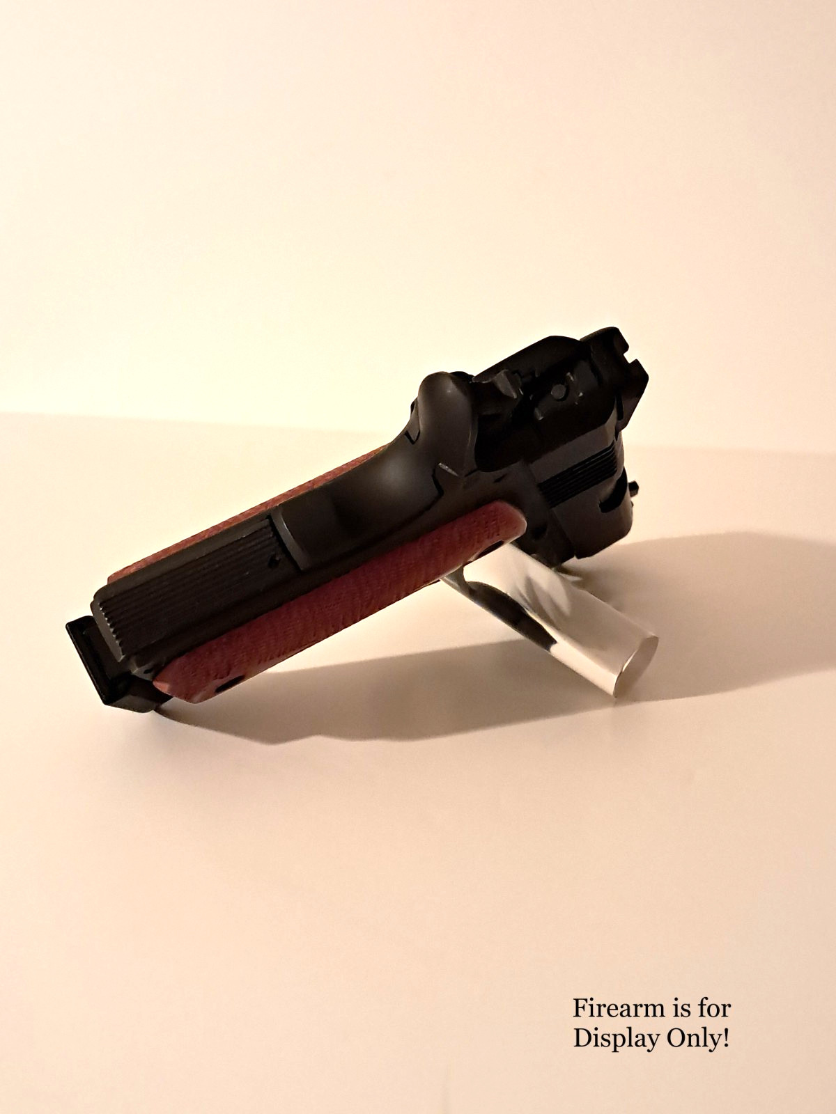 Handgun Firearm Gun Safe Shelf Display Rod - 7/8" Colt's Rampant Enamel Topper