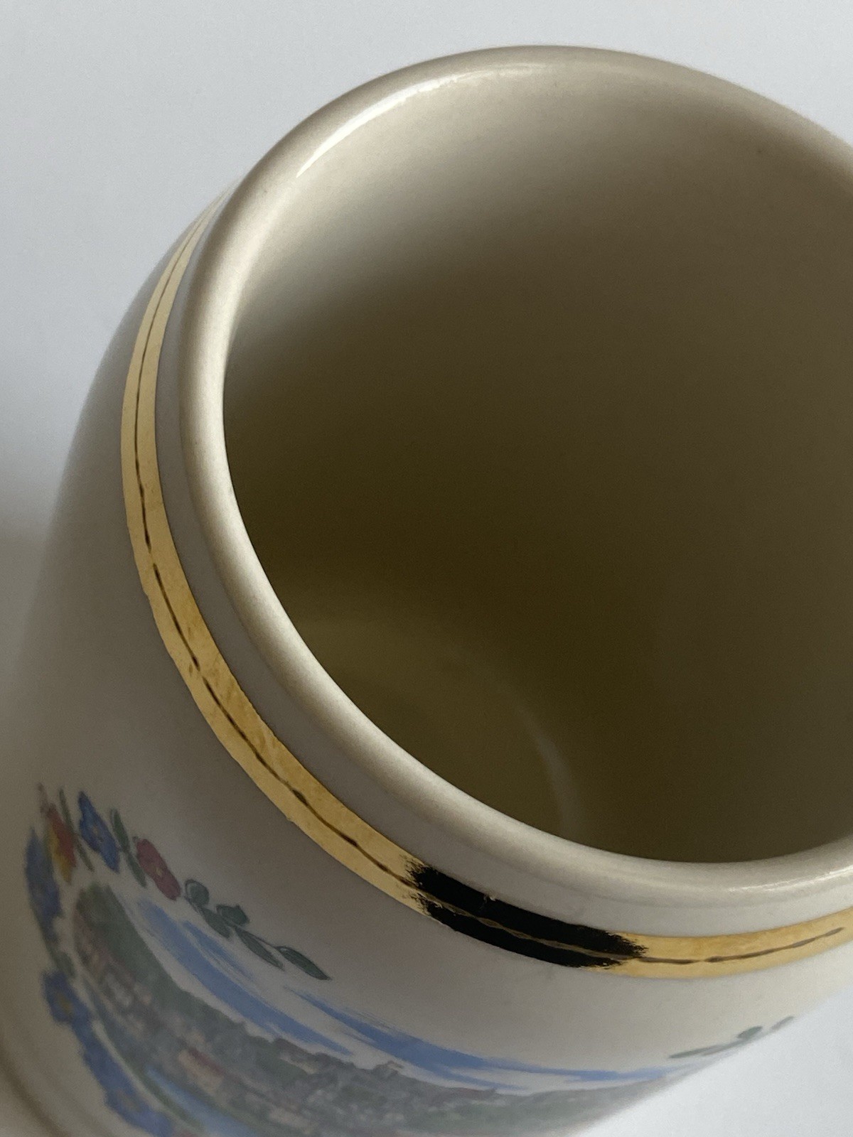 SALZBURG Austria Porcelain Beer Mug 5.5”H