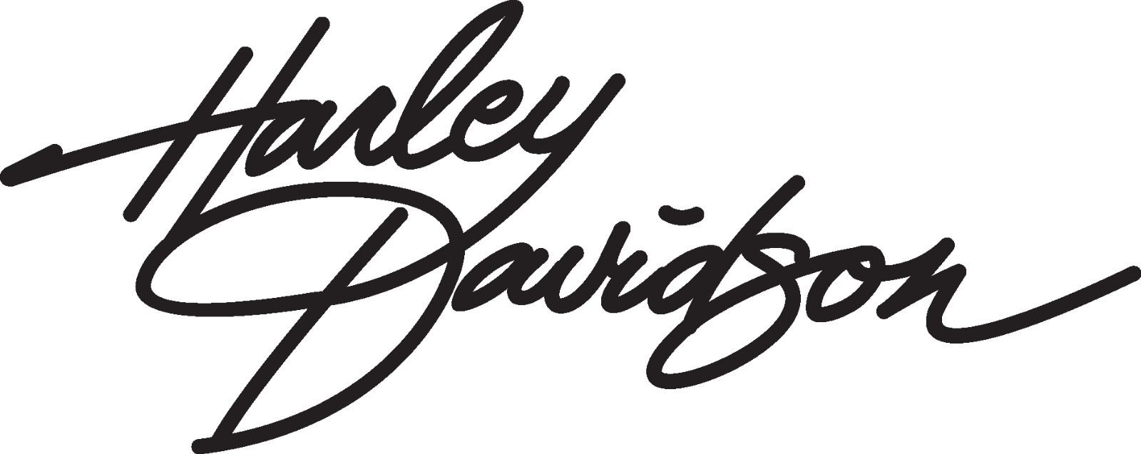 Harley  signature name motorcycle Vinyl Decal Sticker