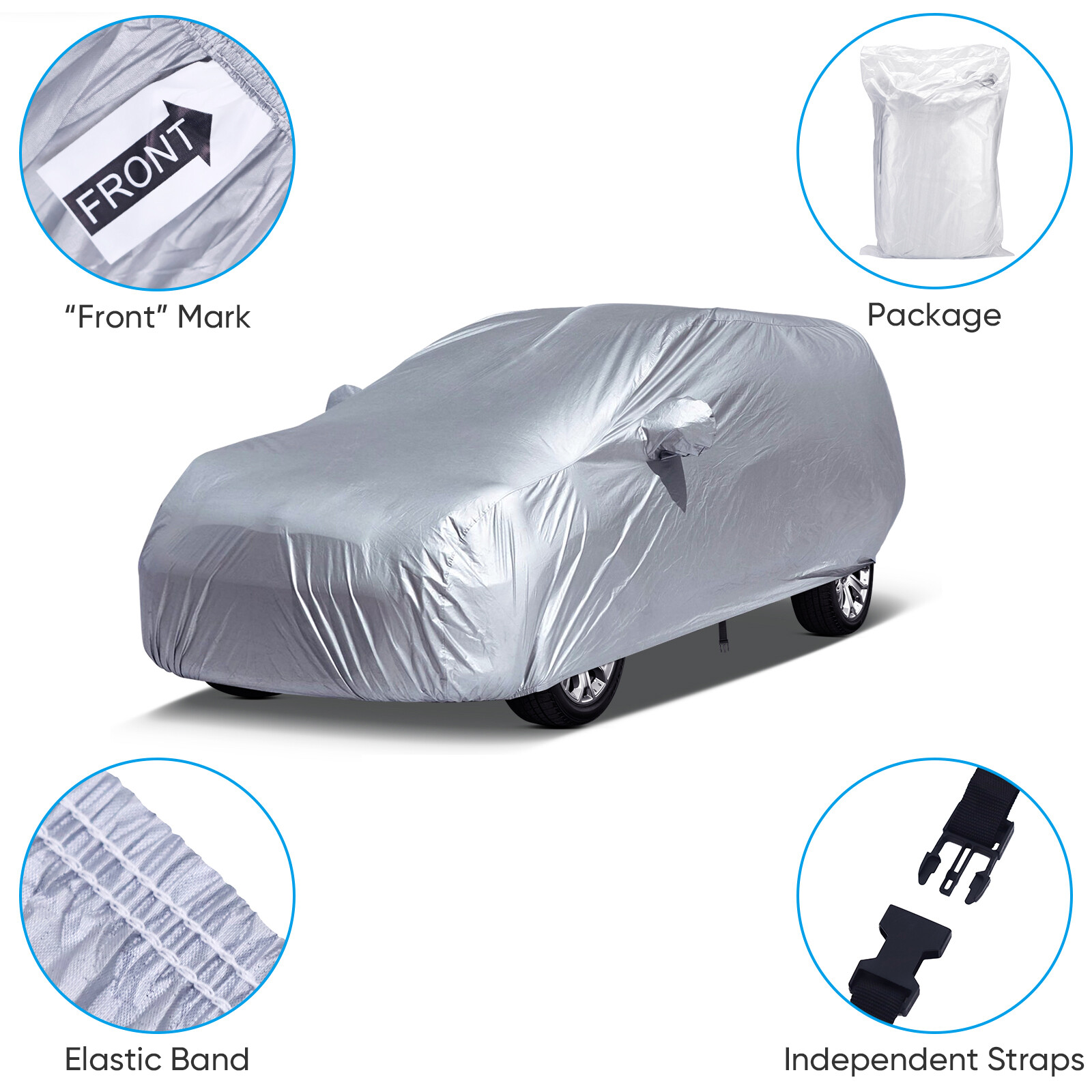 For Chevrolet Tahoe SUV Car Cover Outdoor Dust UV Protection Snow Sun Resistant