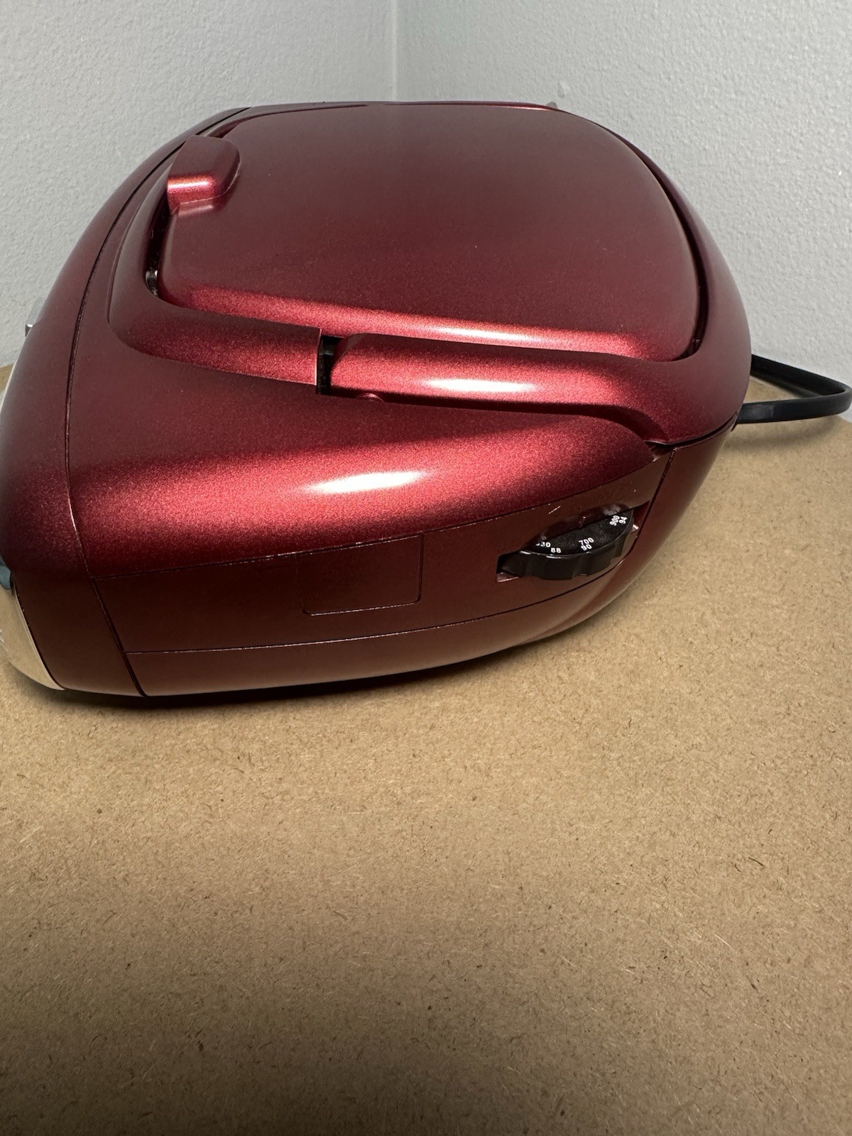 SYLVANIA SRCD211 Red Portable CD Boombox AM/FM Radio CD Player AUX In