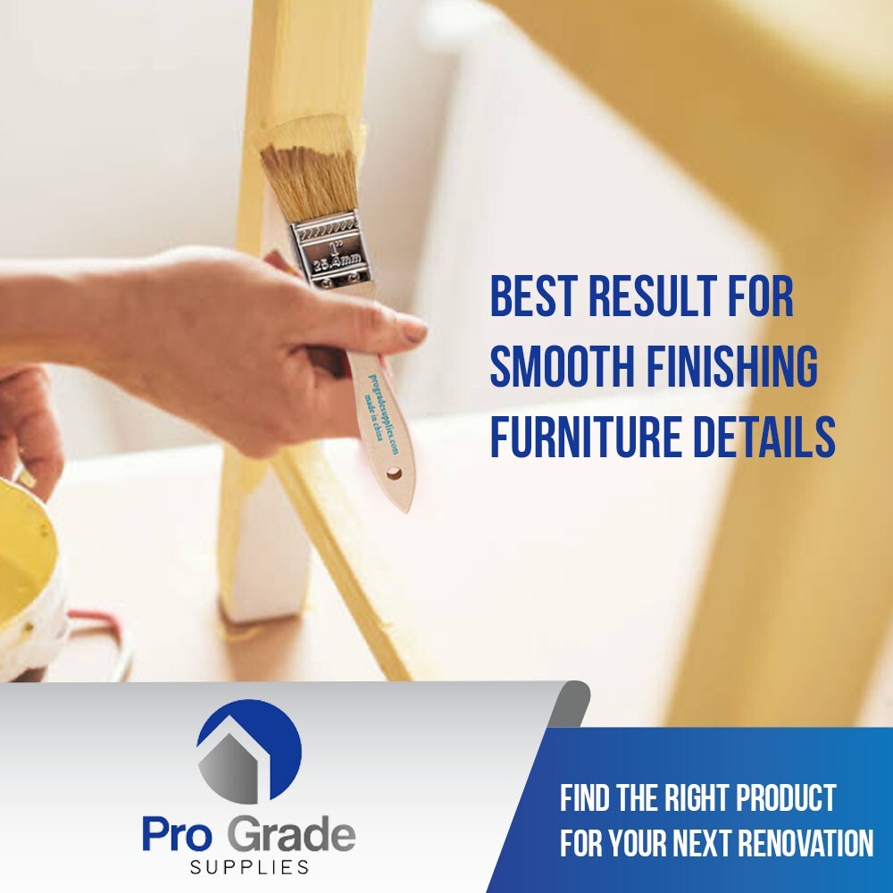 12 Pk- 1 inch Chip Paint Brushes for Paint, Stains,Varnishes,Glues,Gesso