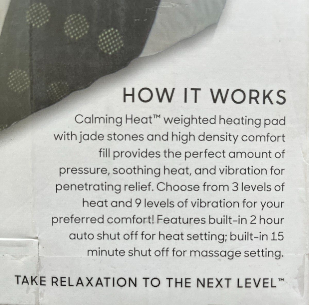 Electric Wighted Calming Heat Pad XXL-WIDE 20X24 xxl large 5 LB Sharper Image