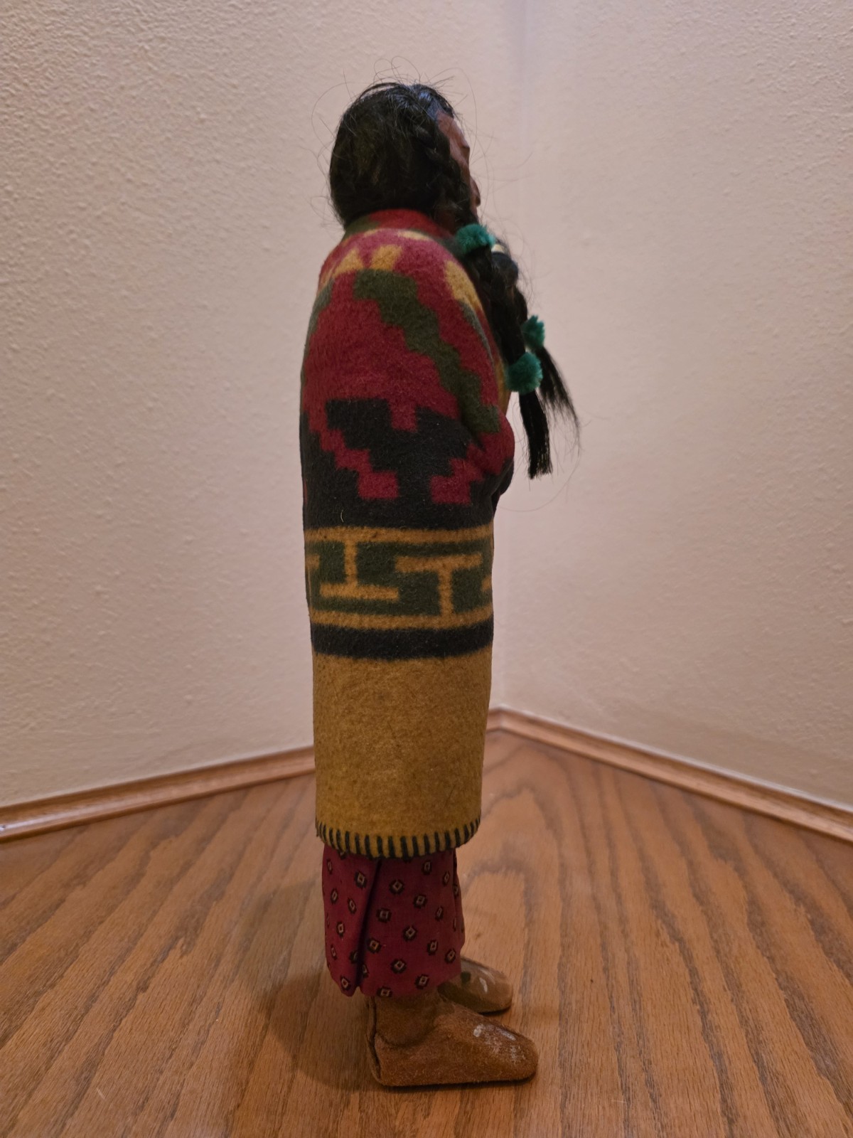 Rare Skookum doll. Left looker with twins.