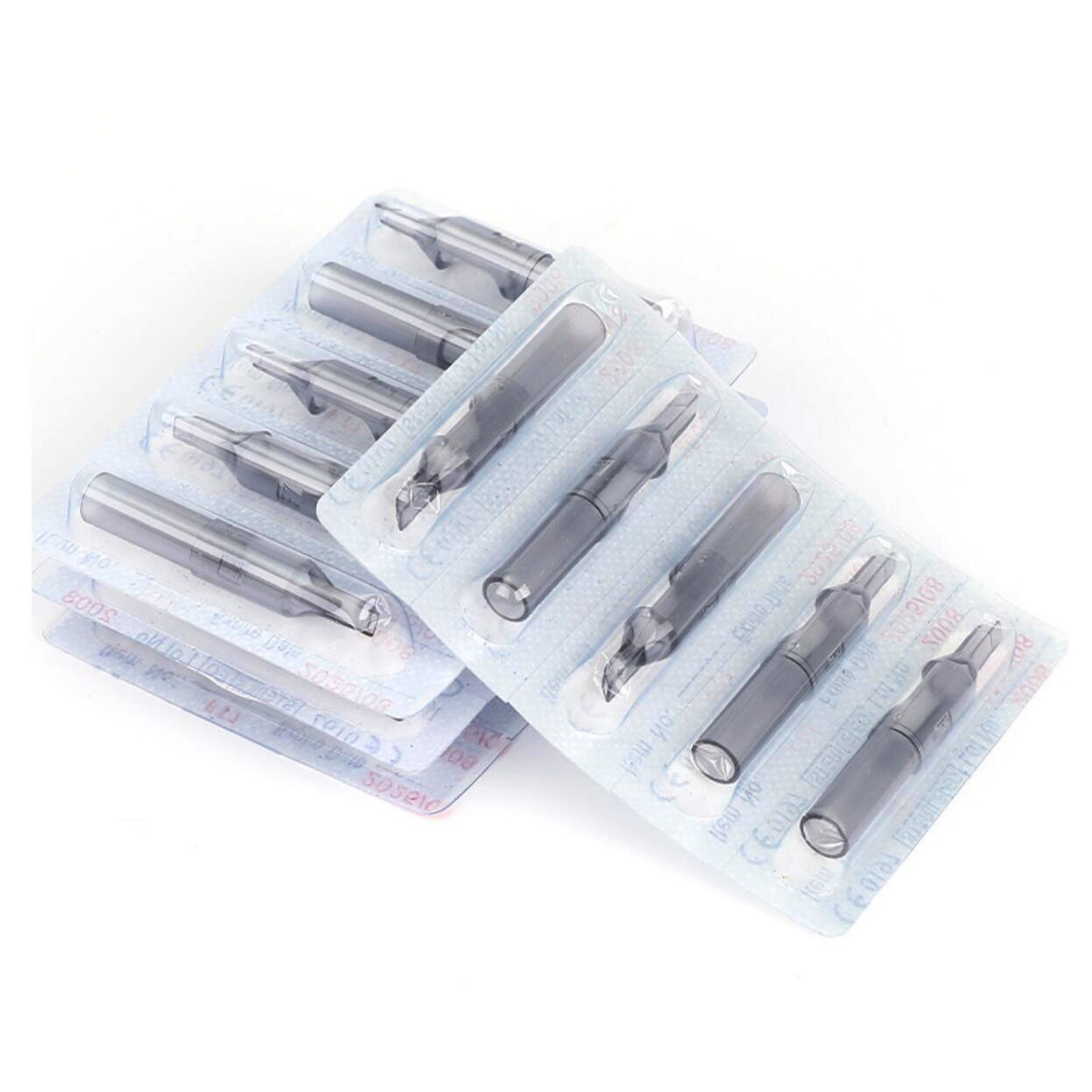 100pcs Sterile Disposable Tattoo Nozzle Tips Needle Tube Mixed Sizes RT DT FT