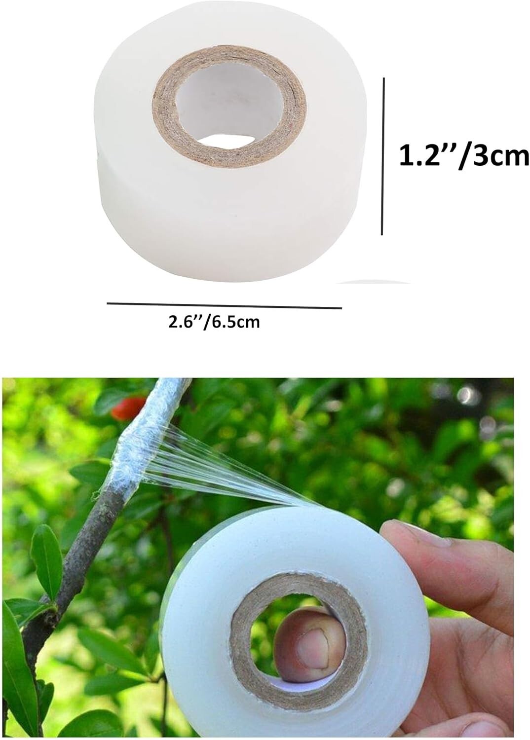 3 Rolls Grafting Tape Stretchable Garden Plants Repair Tape for Fruits Tree