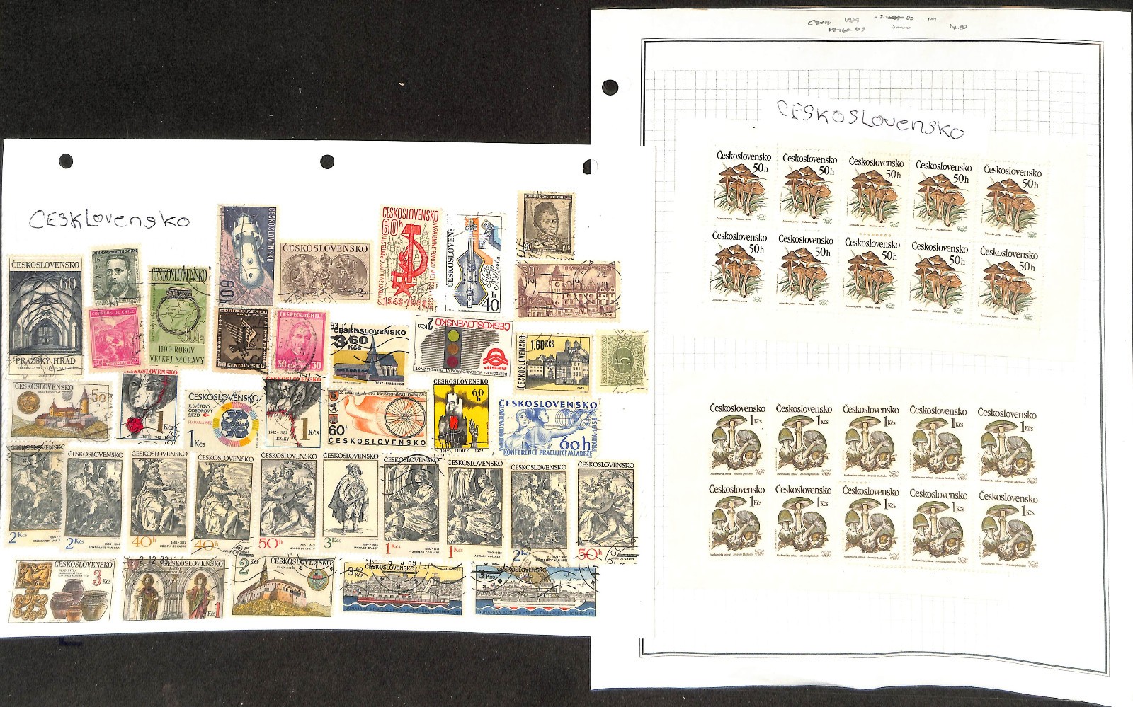 Czechoslovakia Stamp Collection on 42 Pages, 1918-1960 (BR)