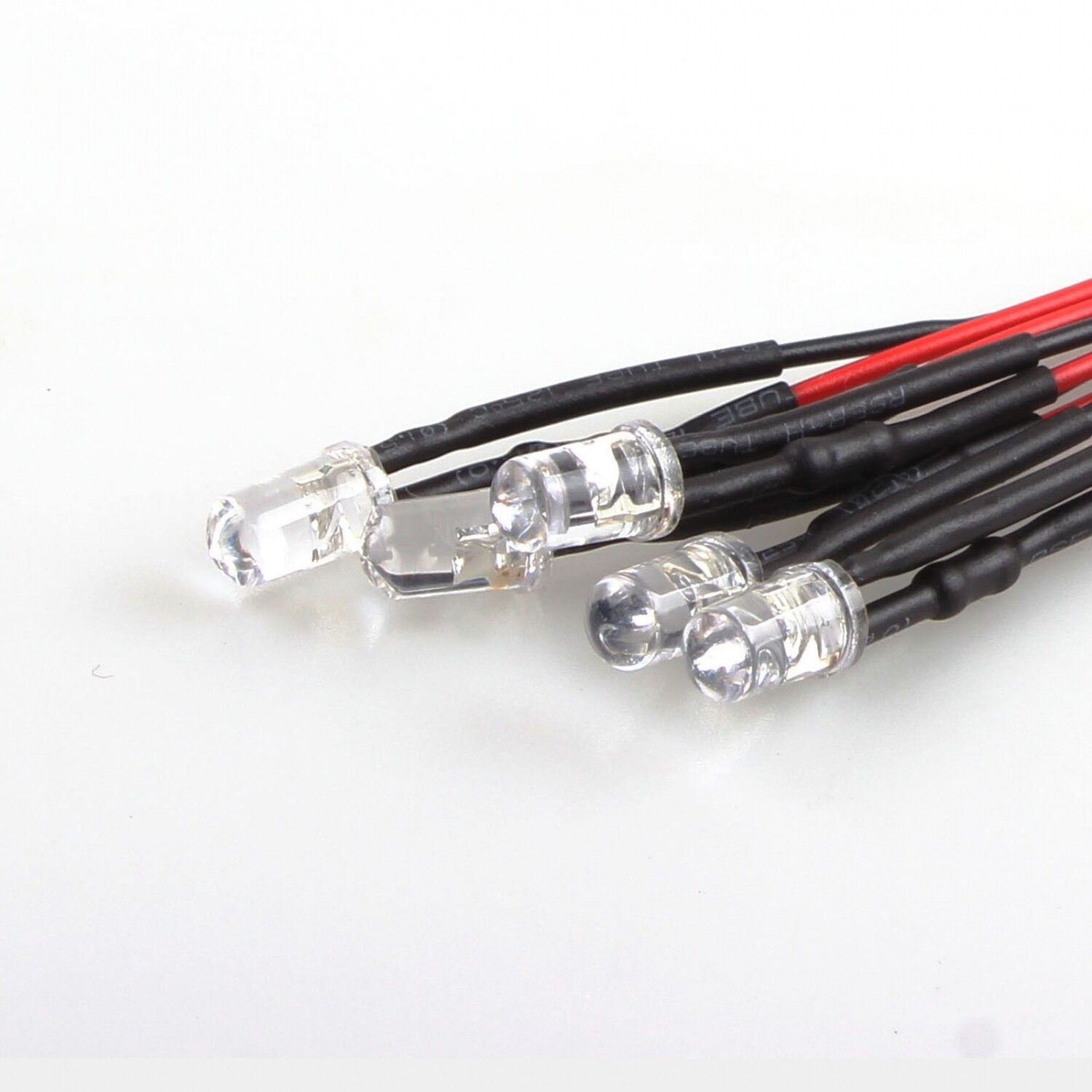 5-Colors Single LED Bulb Indicator Light Attached Pre-Wired Bright 9-12V DC 5mm