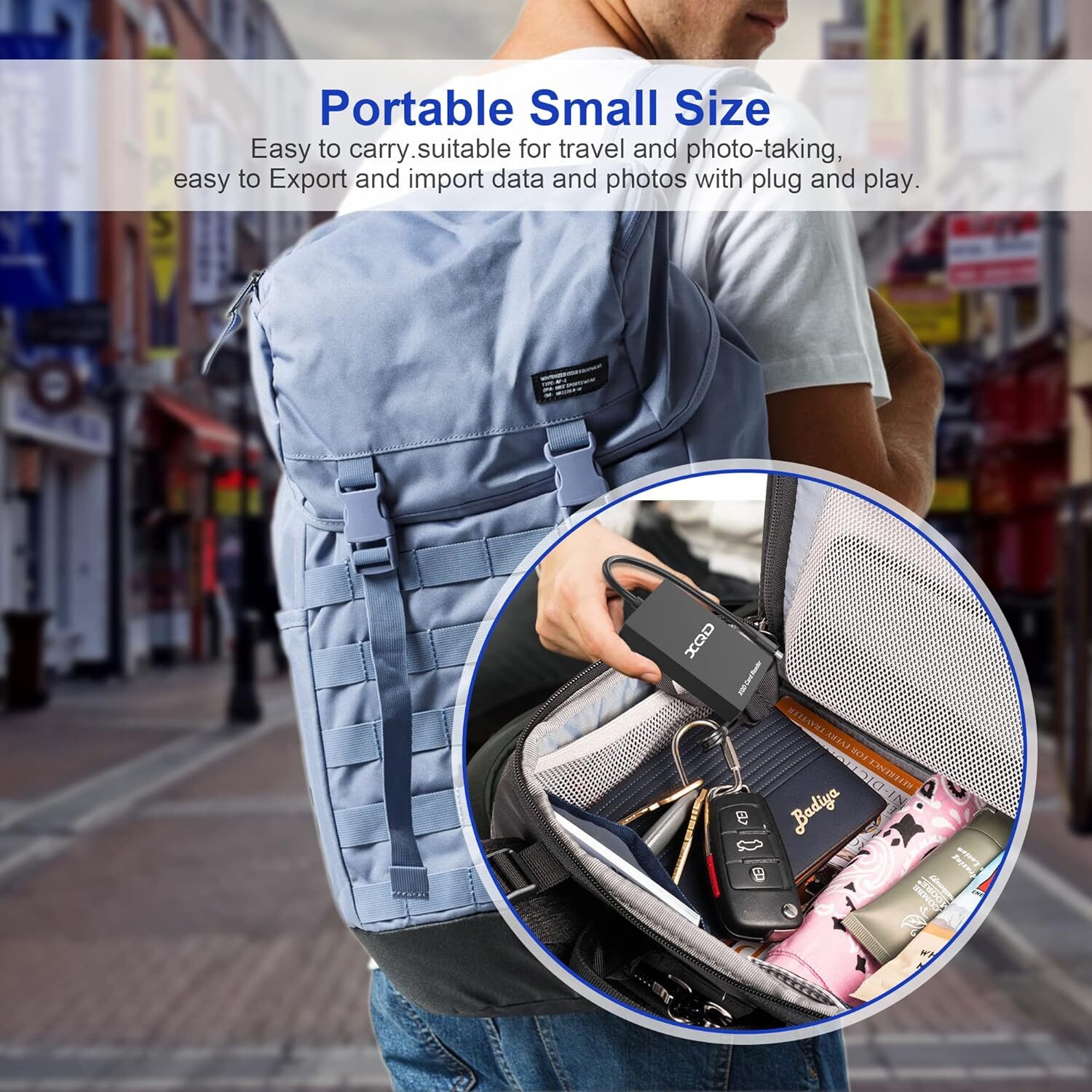 Sony XQD Reader USB 3.0 XQD SD Card 2 in 1 Memory Card Reader 5Gpbs Super Speed