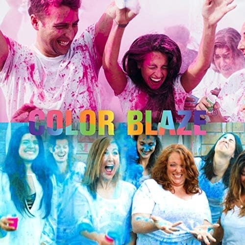 Color Blaze Gender Reveal Powder 75g Packets - Set of 10 (5 Pink / 5 Blue) Baby