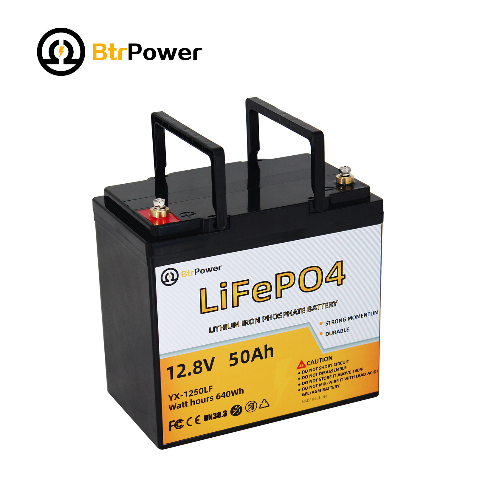 12V 50Ah 100Ah 140Ah LiFePO4 Lithium Iron Battery For Off-Grid RV Solar System