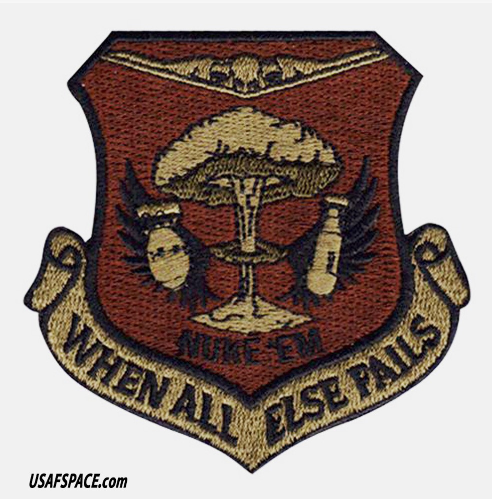 USAF 509 MUNITIONS SQ -509 MUNS- NUKE EM -B-2 BOMBER-Whiteman AFB, MO- VEL PATCH