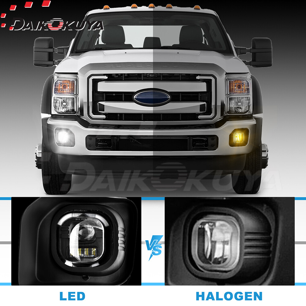 For Ford 2011-2016 F-250 F-350 F-450 F-550 Super Duty Bumper Lamp LED Fog Lights