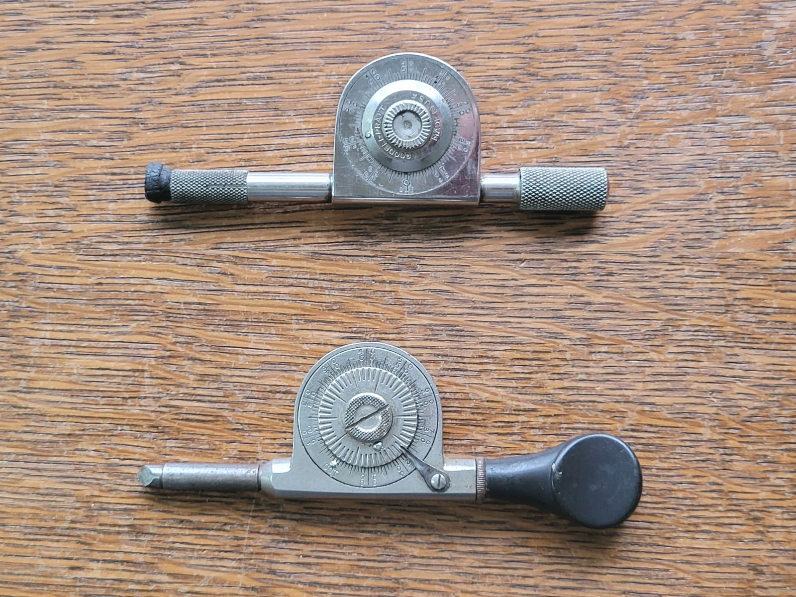 (2) Vintage Speed Indicators - L. S. Starrett & Goodell-Pratt Machinist Tools