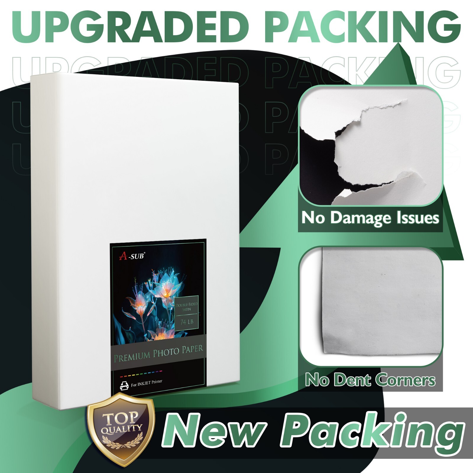 Lot A-SUB Premium 74lb Double-Sided Satin Photo Paper 8.5x11, 11x17 280g Inkjet