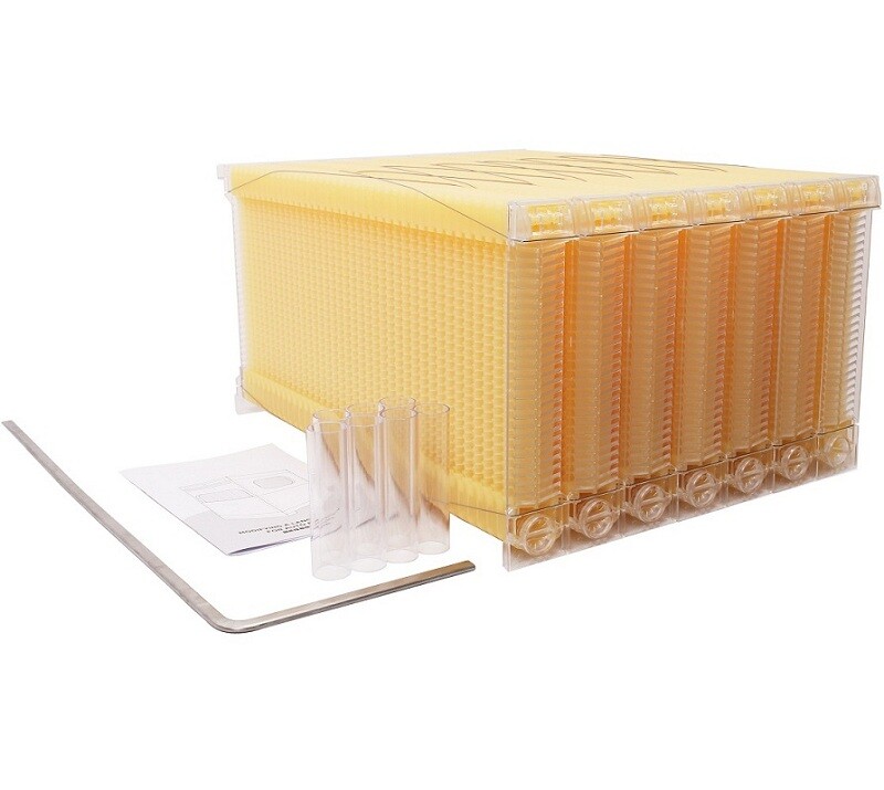 Upgrade 7X Auto Honey Hive Beehive Frames + Beekeeping Brood 2 Layer Box house