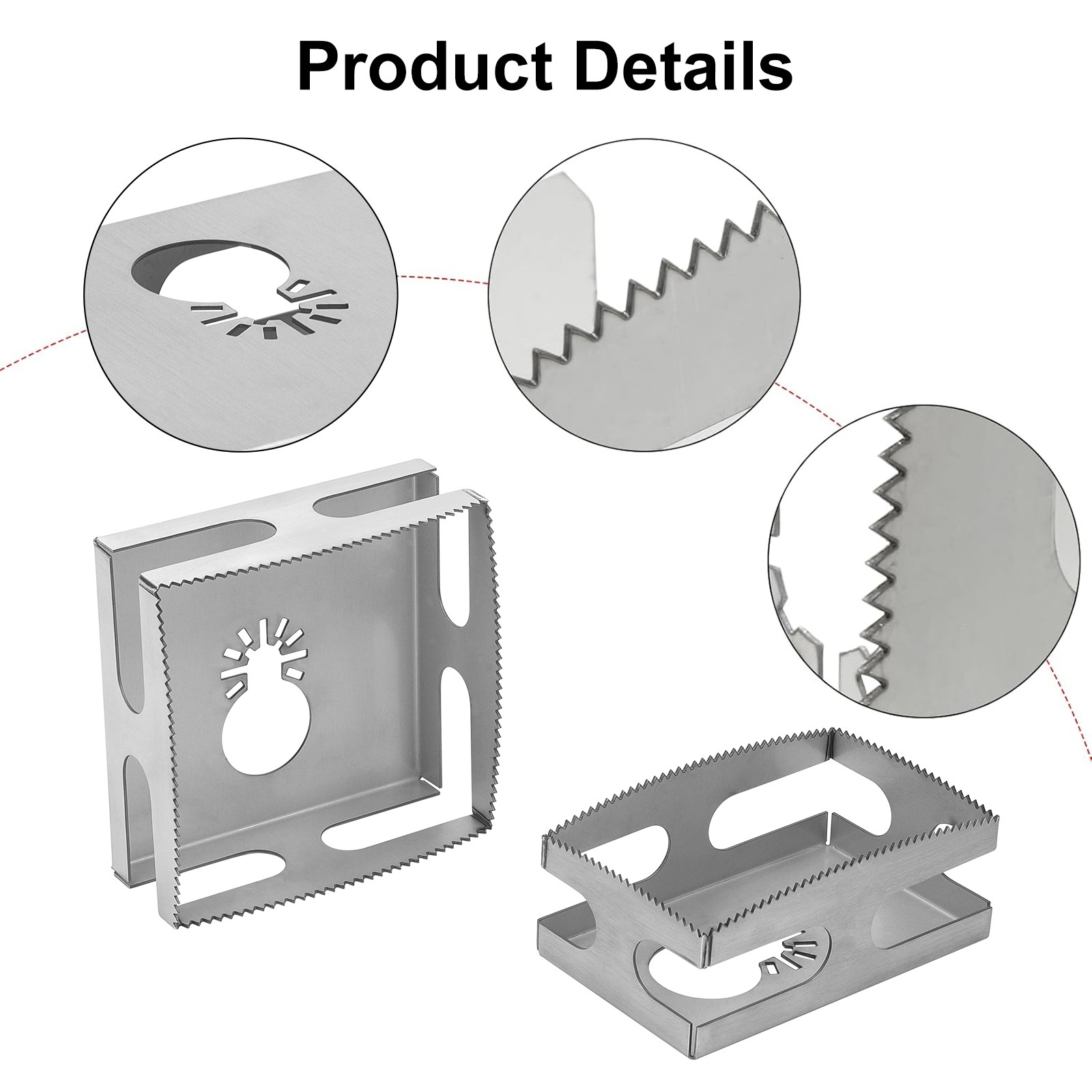 2Pcs Drywall Outlet Slot Cutter Oscillating Tool to Cut in Single Gang Wall Box