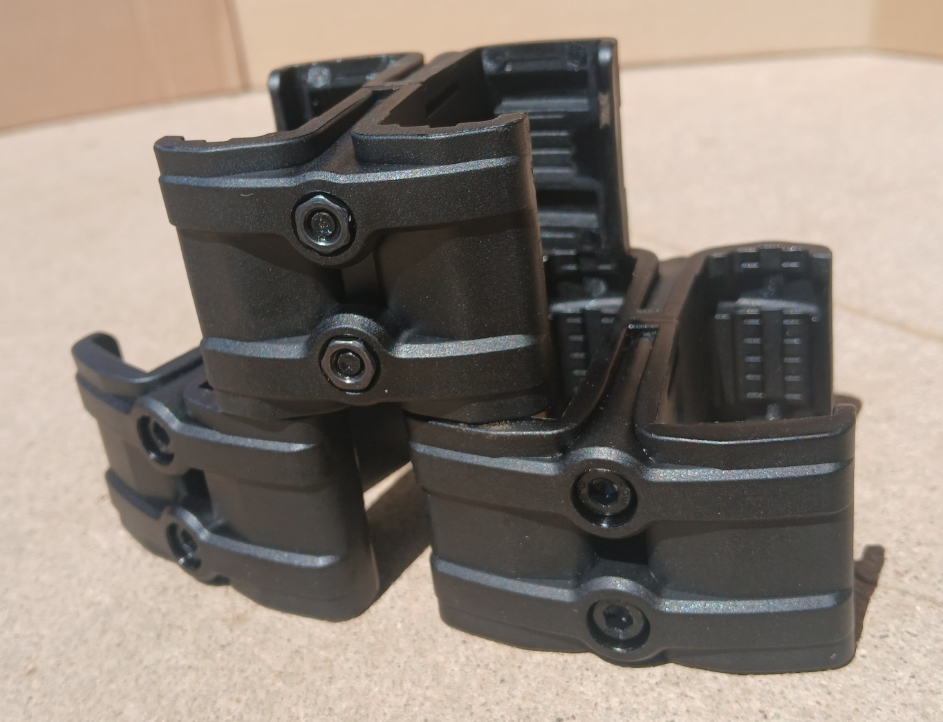 3-Pack Mag Coupler Link - Matte Black Deburred - Snag-Free for 5.56 / .223