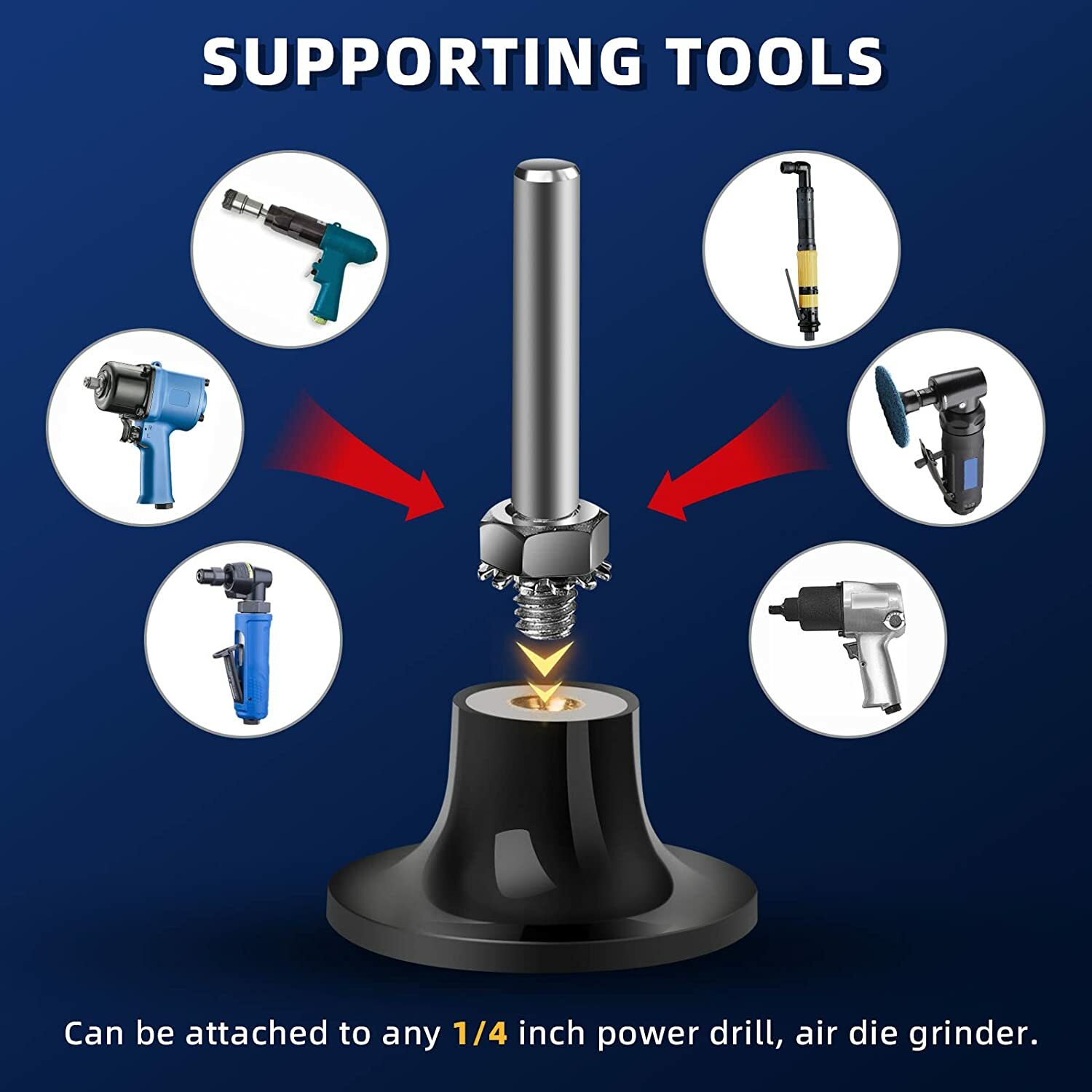 2 in x 42 PCS Roll Lock Sanding Discs Set w/ 1/4 Holder Die Grinder Quick Change