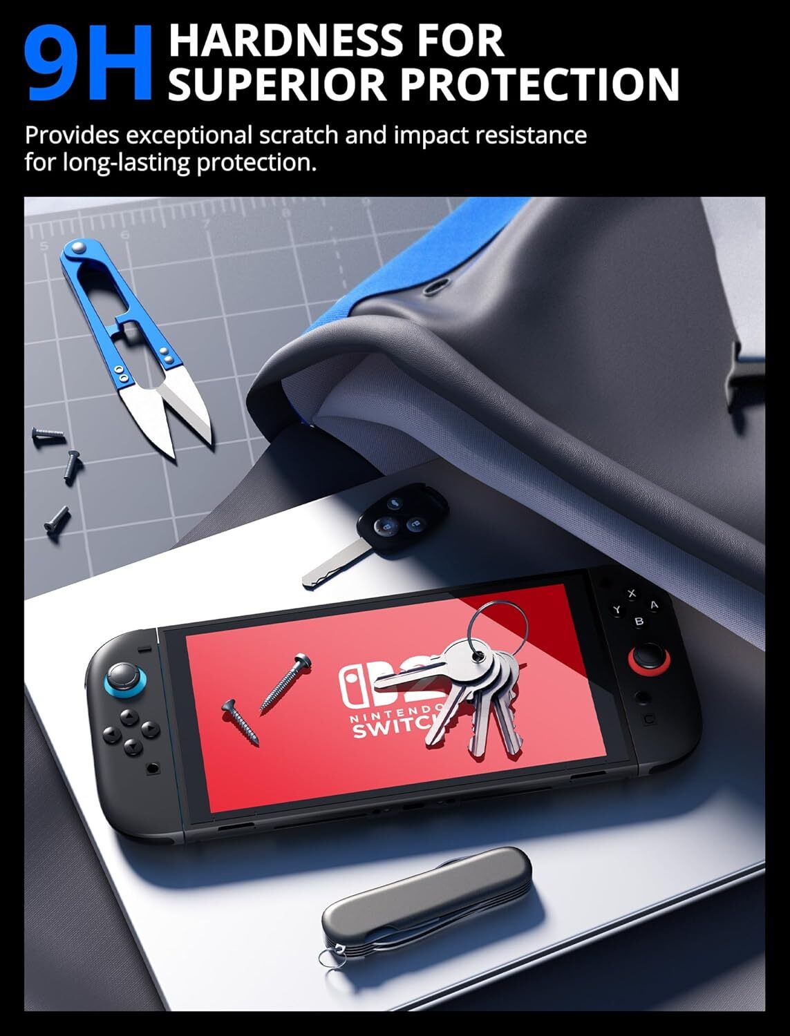 For Nintendo Switch 2 Screen Protector, 2 Pack 9H Tempered Glass Ultra-Thin HD